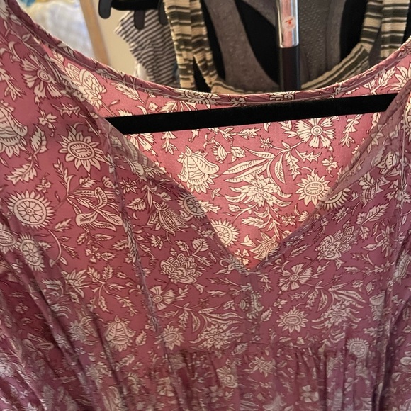 Floral Purple and White Maxi Dress - Picture 6 of 7